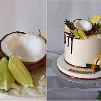 Drip cake with coconut II.