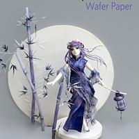 Wafer Paper ART - Wafer Paper Sculpted Doll - no wires - 100% Wafer paper.
