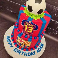 "Barcelona club fans cake"