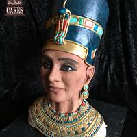 Nefertiti sculpted bust - pharaohs tomb collaboration 