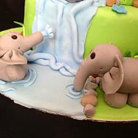 Elephant Waterfall Cake