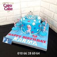 Frozen Elsa Cake & Cupcakes