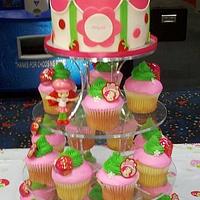 Strawberry Shortcake Cupcake Tower