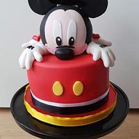 Two faces mouse cake