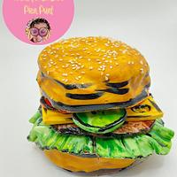 3d Hamburger cake