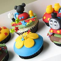 Mickeymouse Clubhouse and Thomas Cupcakes 