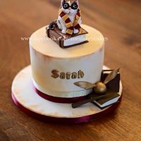 Harry potter cat birthday cake