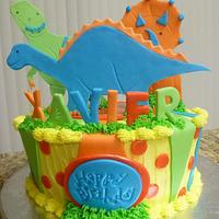 Dinosaurs Birthday Cake 