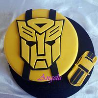 Transformers Bumblebee cake