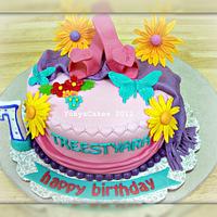 Shoes and Flowers Cake