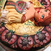 Cake tribute to Alfons Mucha Art Nouveau