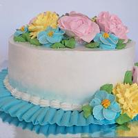 Birthday whippingcream cake