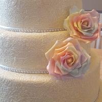  lace wedding cake