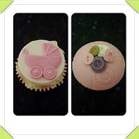 "It's a girl!" Babyshower cupcakes