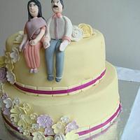Husband Wife cake