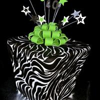 Present box cake