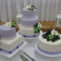 Trio Wedding Cake