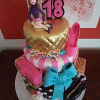 Fashion birthday cake