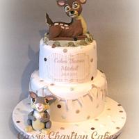 Bambi Christening Cake
