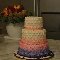 Rose petal cake