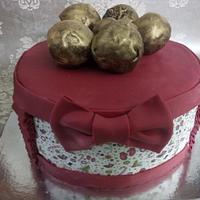Christmas baubles cake