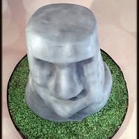 Easter Island Head cake