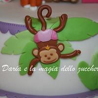 Baby safari cake