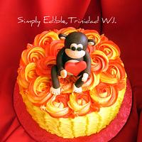 Monkey Love Cake