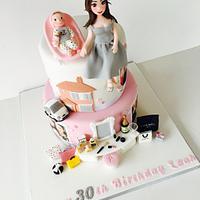 30th birthday favourite things cake 