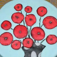 Red Poppy Cake