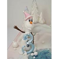 Frozen Castle themed cake