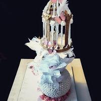 My participation in the #CakeArtBulgaria category "Wedding Cakes"