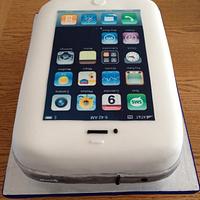 iPhone birthday cake 