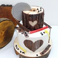 Cake for carpenter.