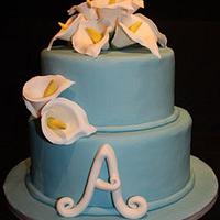 Tiffany Blue with Lillies