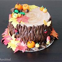 Fall theme cake