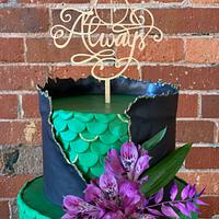 Slytherin Harry Potter Wedding Cake