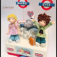 Going to London cake