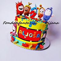 Oddbods themed cake