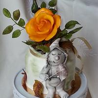 Cake with elf Autumn