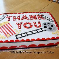 Thank You Movie Themed Sheet Cake