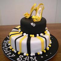 Birthday cake for a shoe fanatic...!