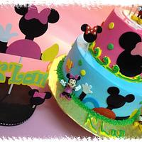 Minnie/Mickey Birthday Cake