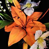 Tiger lily flower arrangement