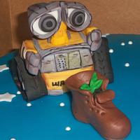 Wall E and Eva Birthday Cake