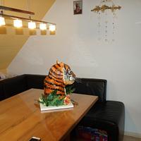 Tiger 3d cake 
