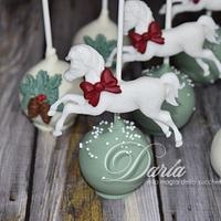 Christmas Carousel cakepops