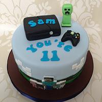 Xbox 360 Minecraft cake