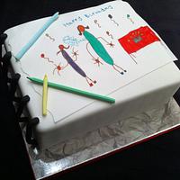 colouring pad - cake by sasha - CakesDecor