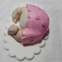 Small Baby rump cake topper.
